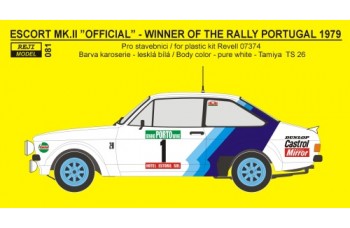 Decal – Ford Escort RS 1800 „Official“  Portugal 1979